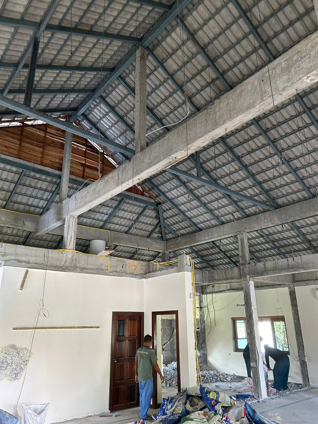 demolition phase ceiling removal